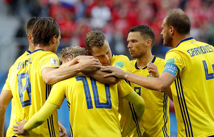 Selección de Suecia. Foto: EFE