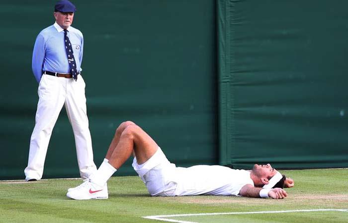 Del Potro venció a Simon y jugará ante Nadal en los cuartos de final de Wimbledon. Foto: EFE