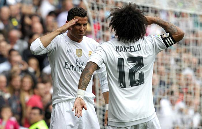 Marcelo y Cristiano Ronaldo. Foto: EFE