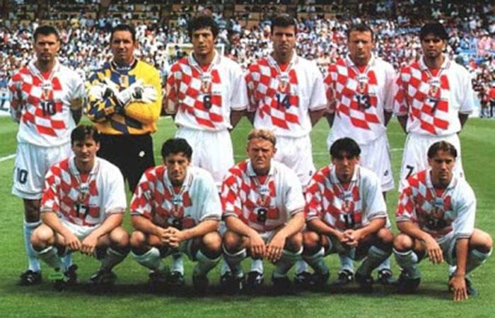 Selección de Croacia que se quedó con el bronce en Francia 98. Foto: AFP
