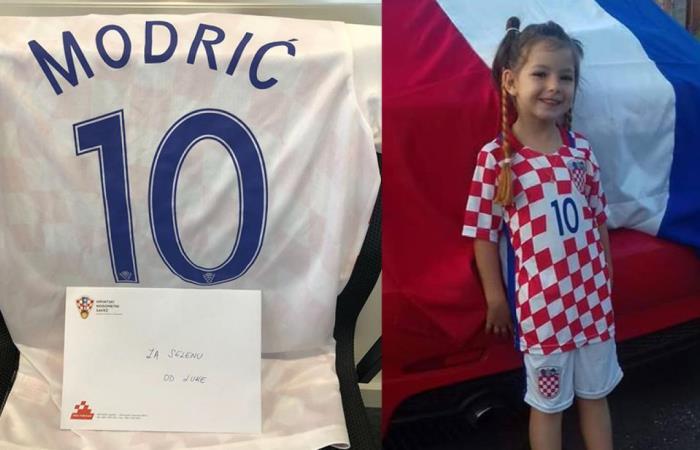 Luka Modric le envió una emotiva carta a una pequeña con cáncer. Foto: Facebook