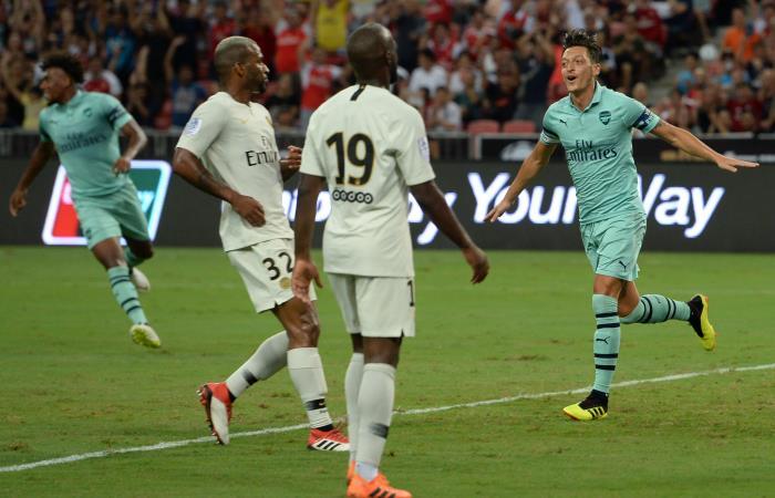 Arsenal goleó por 5-1 al PSG por la International Champions Cup. Foto: AFP