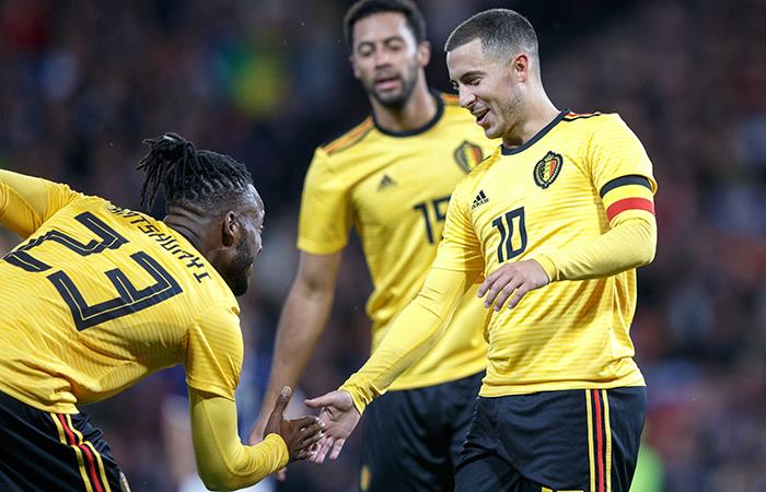 Bélgica goleó a Escocia en amistoso internacional. Foto: EFE
