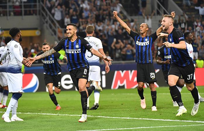 Inter venció al Tottenham en Milán. Foto: EFE