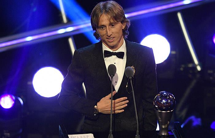 Luka Modric ganó el premio The Best. Foto: EFE