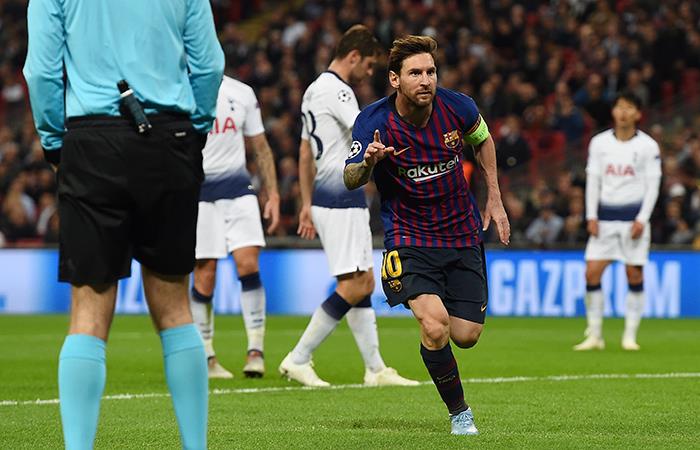 Lionel Messi fue la figura del Barcelona con un 'doblete'. Foto: EFE