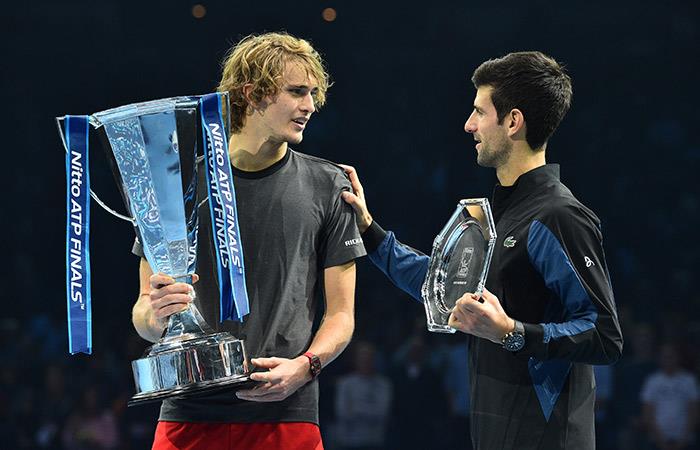 Zverev venció a Djokovic en la final del Masters. Foto: AFP