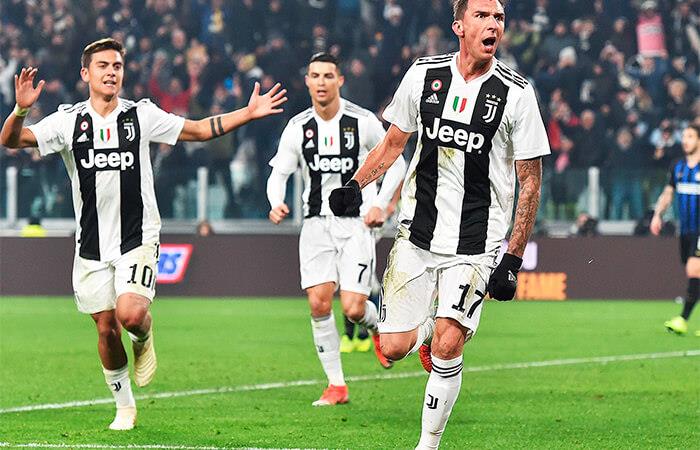 Juventus se quedó con el clásico de Italia tras vencer a Inter. Foto: EFE