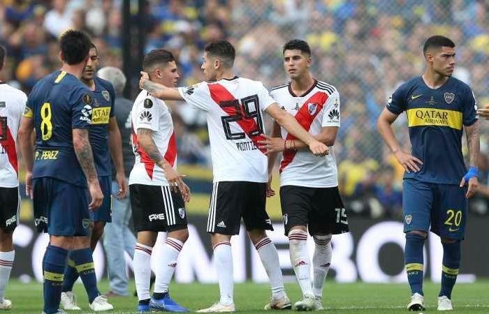 Boca Juniors 2-2 River Plate. Foto: EFE