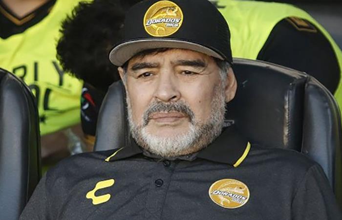 Diego Maradona es sancionado por actos violentos en México. Foto: Twitter