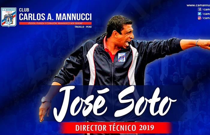 José 'Pepe' Soto seguirá como DT de Mannucci. Foto: Twitter