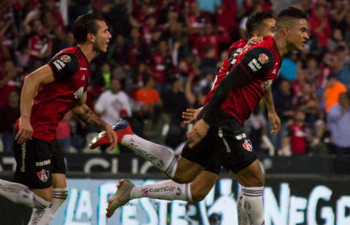 Anderson Santamaría marcó su primer gol en México. Foto: Twitter