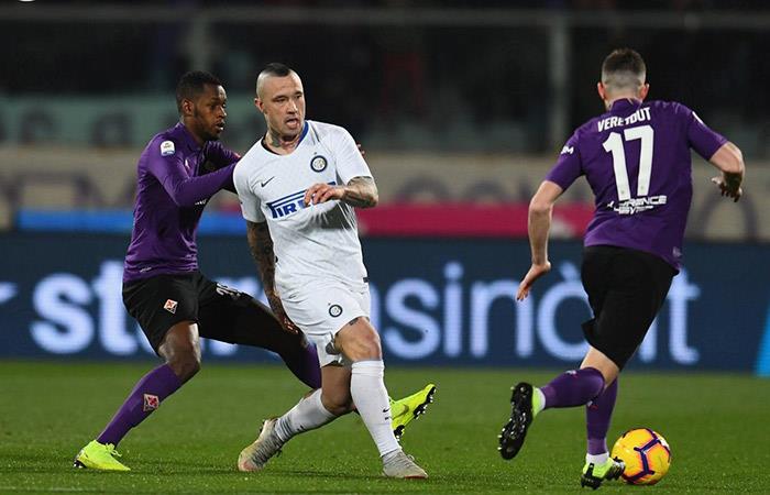 Inter y Fiorentina igualaron 3-3. Foto: Twitter