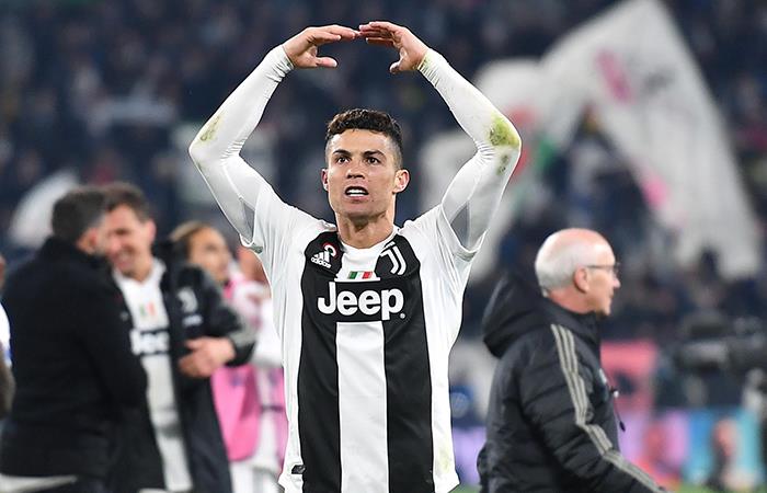 Cristiano Ronaldo celebra el triunfo de Juventus. Foto: EFE