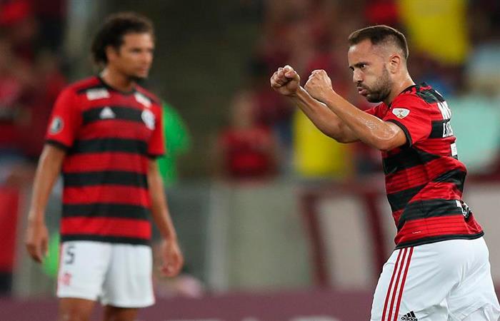 Flamengo venció en Brasil por Libertadores. Foto: EFE