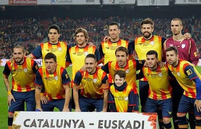 Pique, Bartra y hasta el mismo Xavi pertenecen a la Selección de Cataluña. Foto: Twitter