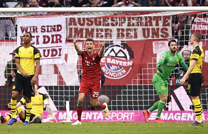 Bayern no tuvo problemas para vencer al Dortmund. Foto: EFE