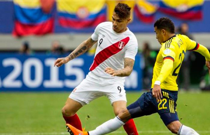 Perú vs Colombia. Foto: EFE