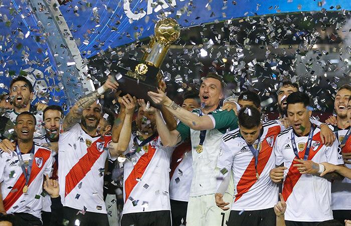 River Plate es campeón de la Recopa Sudamericana. Foto: EFE