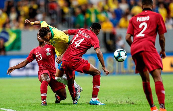 Brasil ganó 2-0 ante Qatar. Foto: EFE