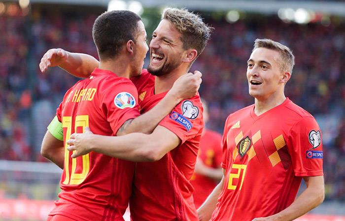 Bélgica ganó 3-0. Foto: EFE