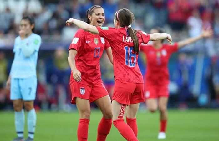 Estados Unidos goleó a Tailandia en el Mundial Femenino. Foto: EFE