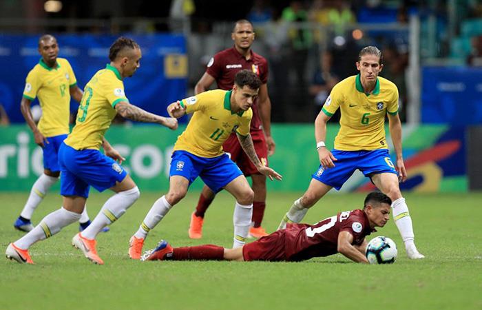 Venezuela igualó 0-0 ante Brasil, mientras que Perú ganó y elimino a Bolivia de la copa. Foto: Twitter