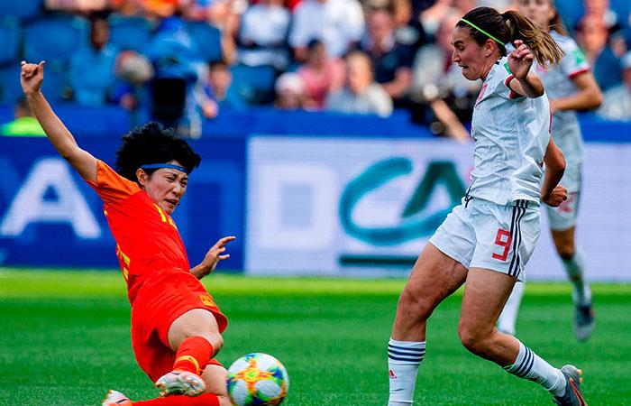 China y España empataron en el Mundial Femenino. Foto: EFE