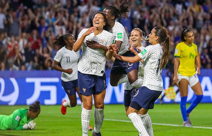 Mundial Femenino: Francia 2-1 Brasil. Foto: EFE