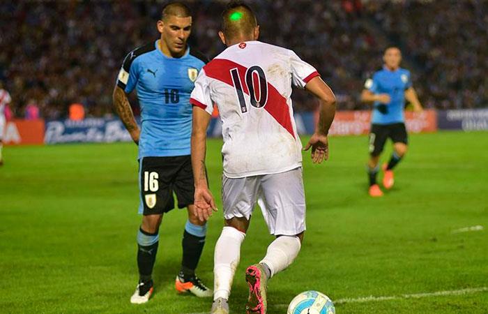 Perú vs Uruguay. Foto: EFE