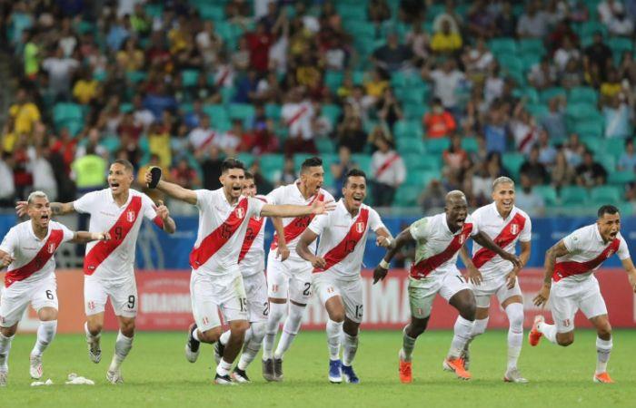 Perú venció a Uruguay. Foto: EFE