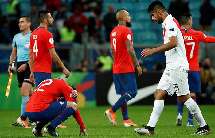 Perú venció 3-0 a Chile por Copa América. Foto: EFE