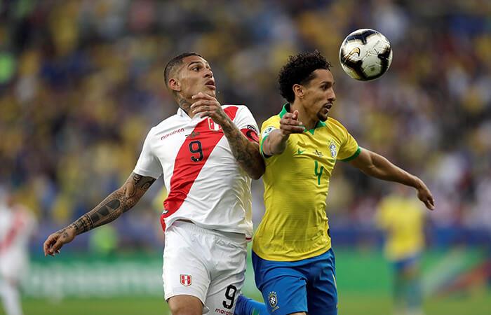 Perú luchó pero fue vencido a manos de Brasil. Foto: EFE
