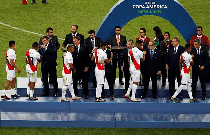 Perú cayó 1-3 ante Brasil y quedó como subcampeón de la Copa América. Foto: EFE