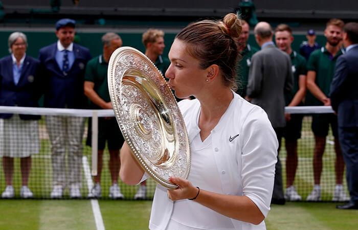 Simona Halep conquistó Wimbledon. Foto: EFE