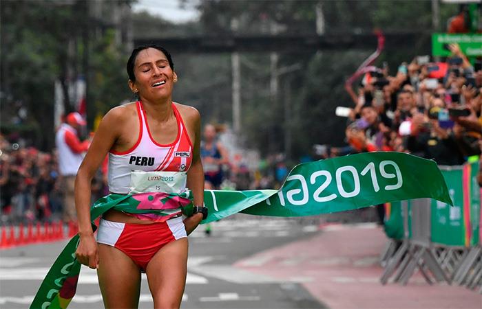 Gladys Tejeda ganó la primera medalla de oro para Perú en Lima 2019. Foto: Andina