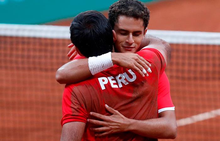 Perú alcanzó la medalla de bronce en tenis dobles masculino. Foto: EFE