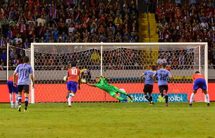 Uruguay venció a Costa Rica en Amistoso. Foto: EFE