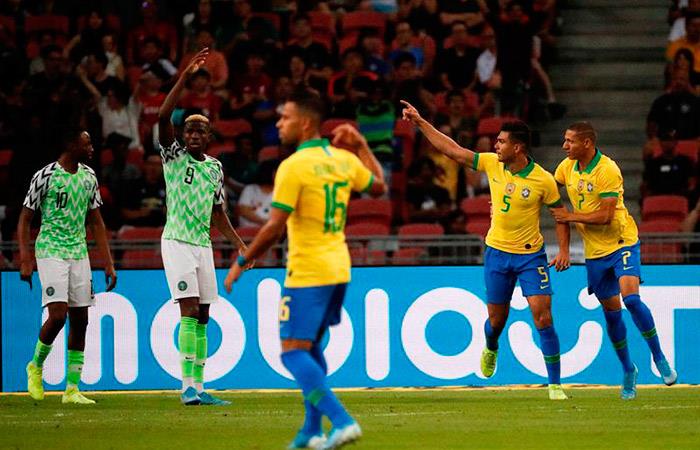 Brasil igualó 1-1 con Nigeria en Singapur. Foto: EFE
