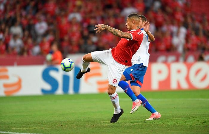 Guerrero y su segundo gol en el Inter 2-2 Fortaleza. Foto: Twitter