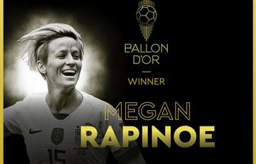 Megan Rapinoe se quedó con el Balón de Oro Femenino