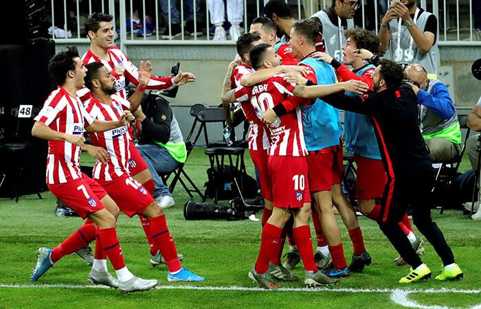 Atlético a la final de la Supercopa. Foto: EFE