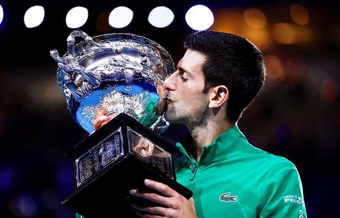Novak Djokovic conquistó su octavo Abierto de Australia. Foto: EFE