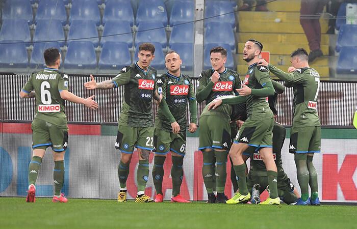Napoli derrotó a la Sampdoria. Foto: EFE