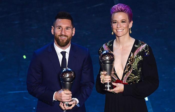 Lionel Messi y Megan Rapione son los vigentes ganadores del trofeo. Foto: Twitter