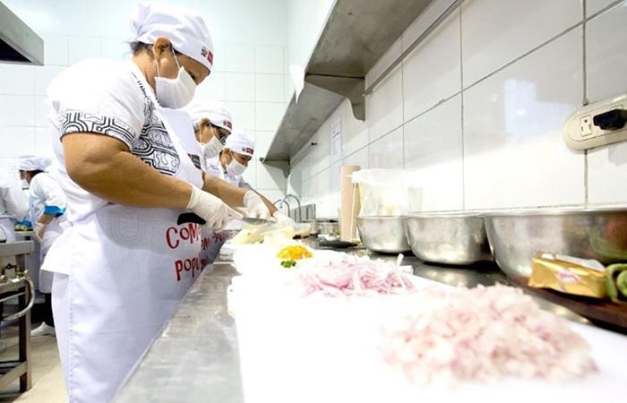 Comedores populares alistan su regreso con las medidas sanitarias respectivas. Foto: Andina
