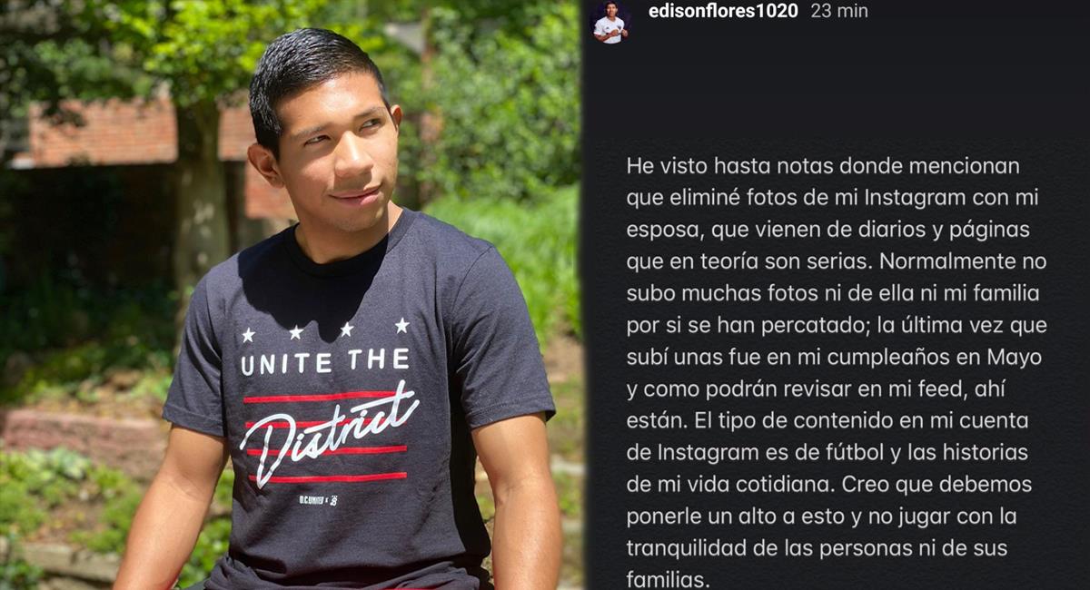 Edison Flores decidió brindar una respuesta ante la ola de comentarios en su contra por redes sociales. Foto: Instagram - @edisonflores1020