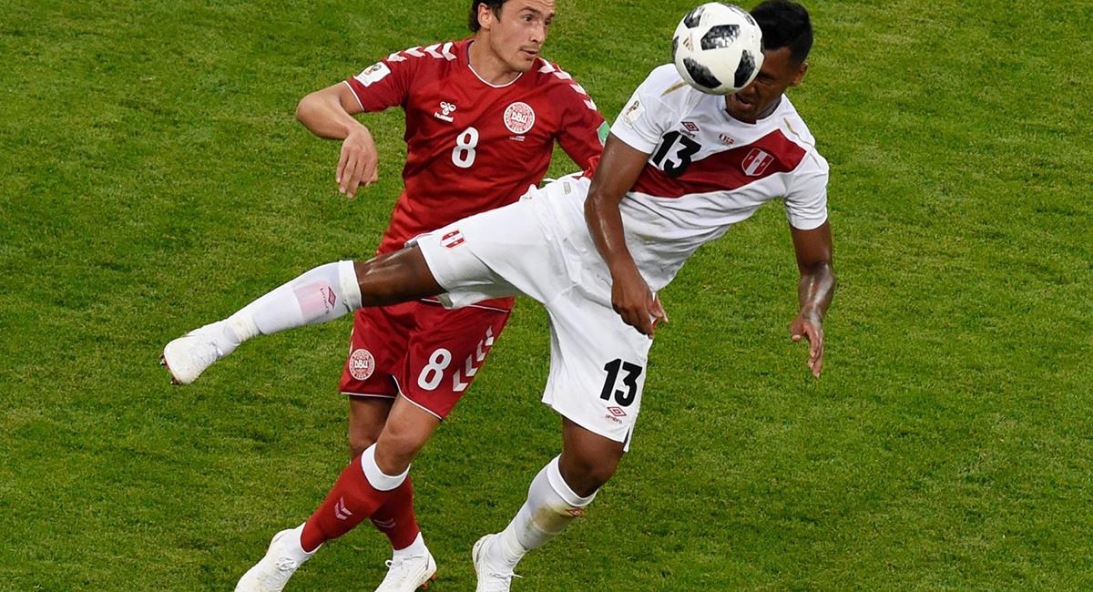 Perú debutó ante Dinamarca en Rusia 2018. Foto: Andina