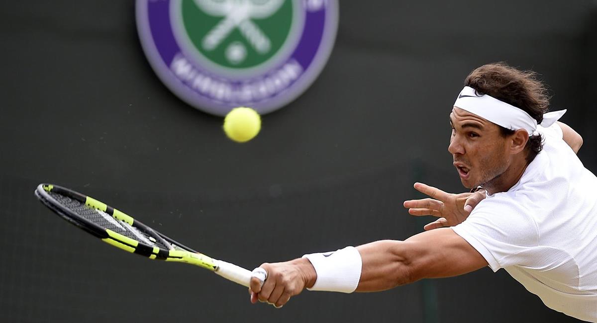 Rafael Nadal disputando el Wimbledon. Foto: EFE