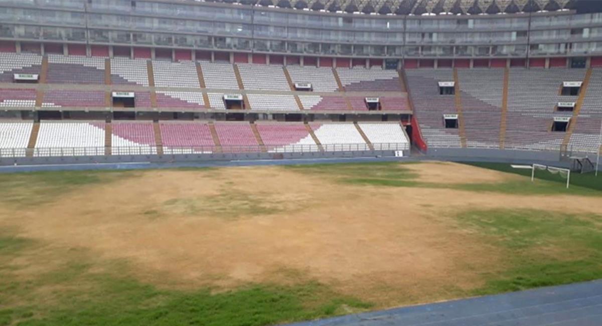 Estadio Nacional no recibió los cuidados respectivos tras la crisis sanitaria. Foto: Twitter